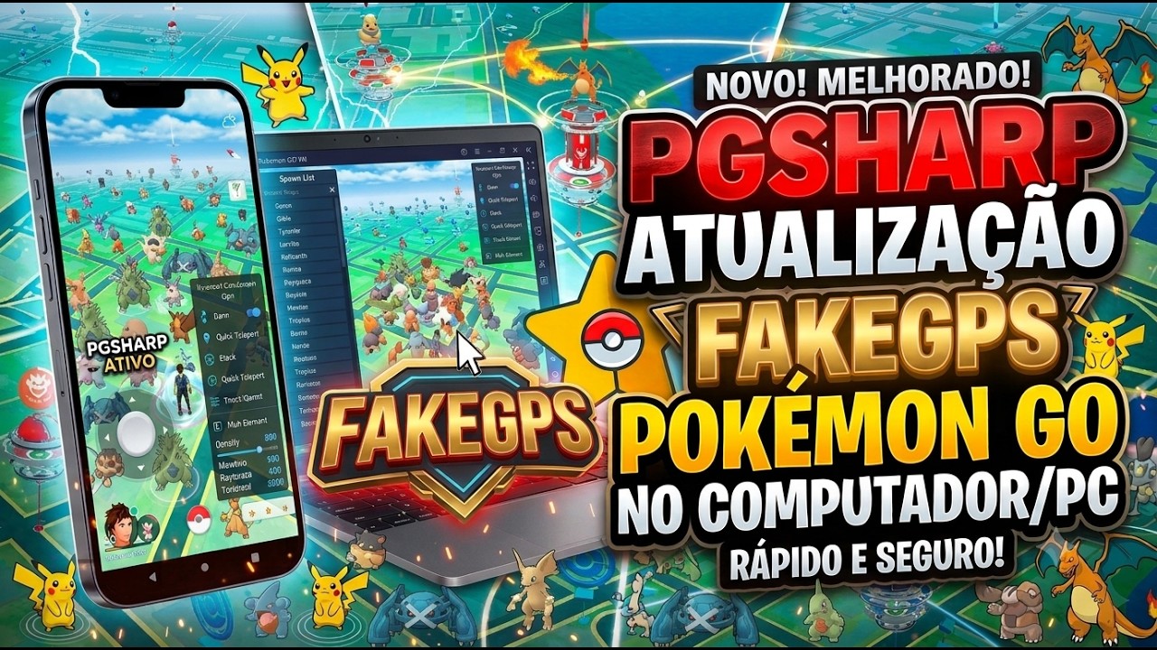 COMO JOGAR POKÉMON GO No COMPUTADOR EMULADOR MUMUPLAYER + PGSHARP FAKEGPS GUIA COMPLETO ATUALIZADO background