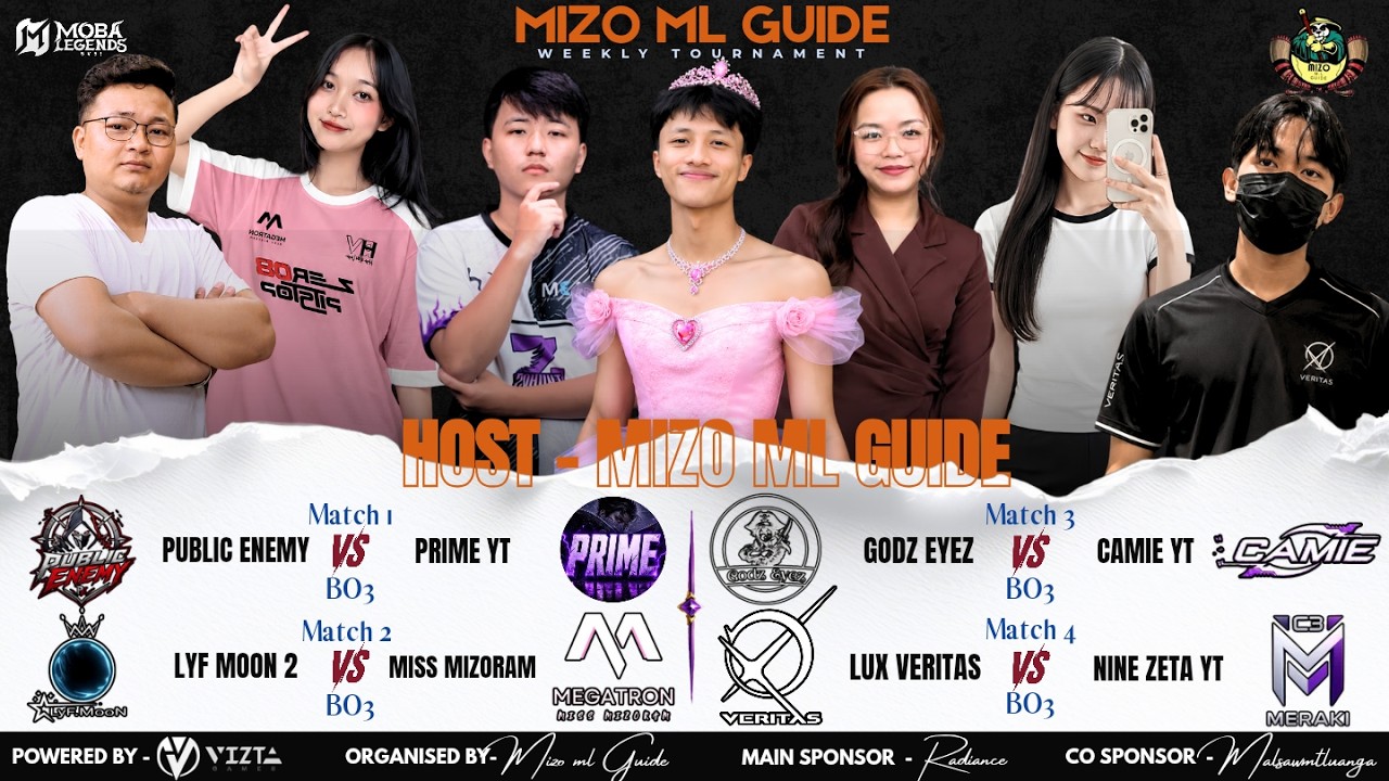 ЁЯФ┤LIVE.Youtuber vrs Winners | Mizo ML Guide Weekly Tournament | Moba Legends #mobalegends #mlbb background