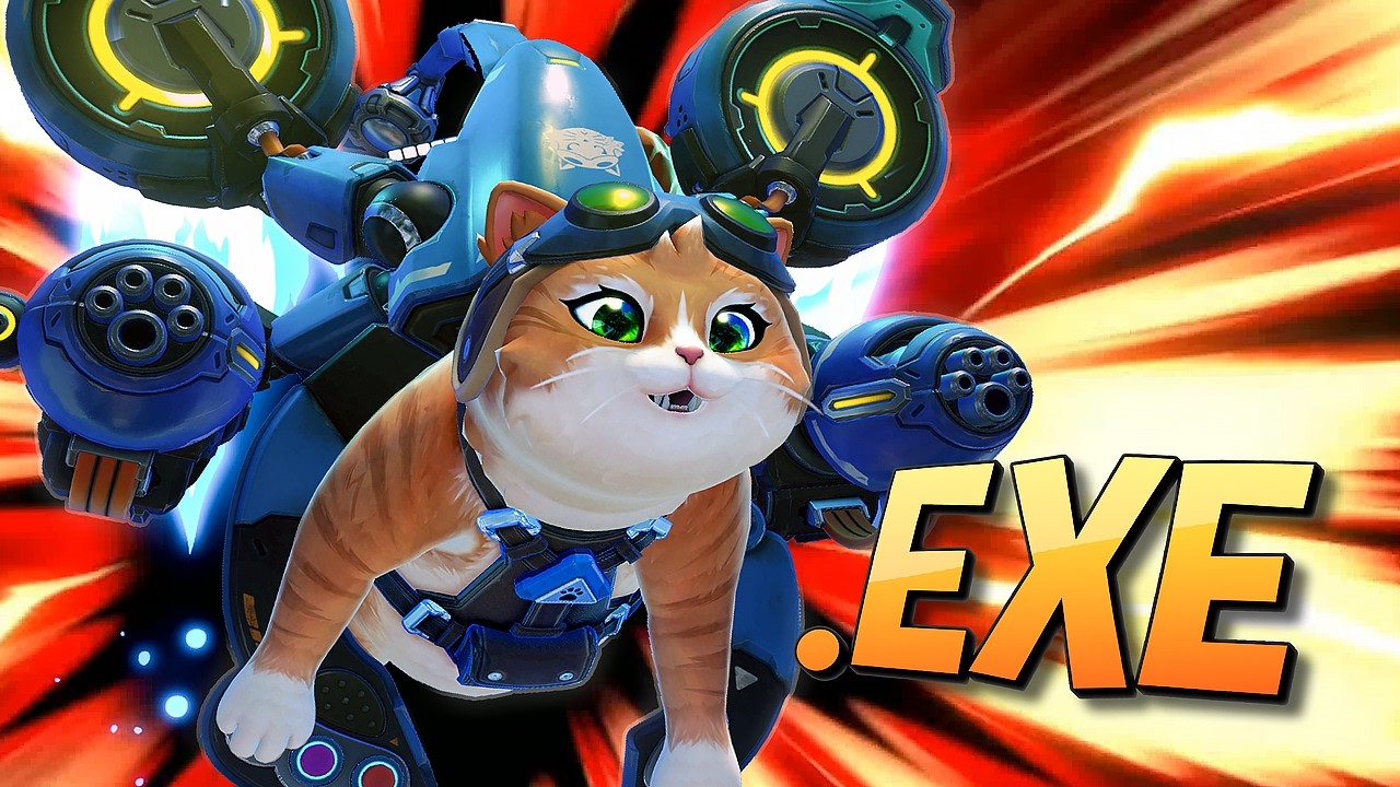 Overwatch is hilarious - Jetpack cat background