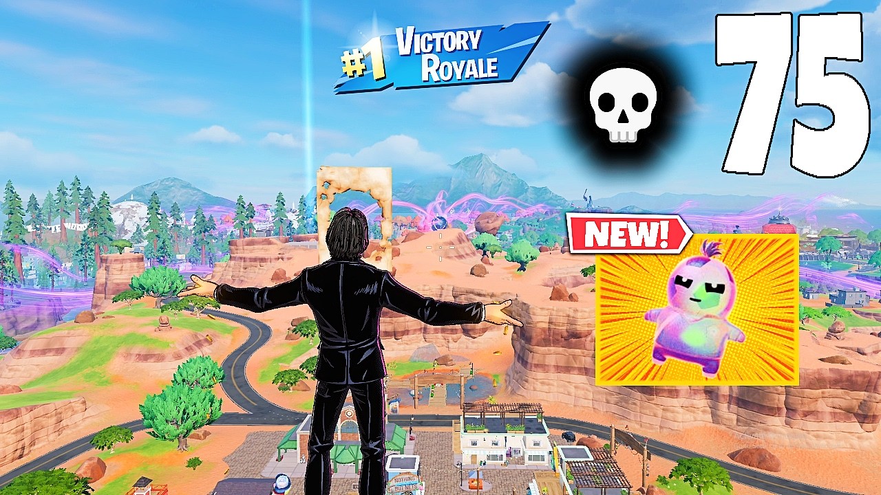 75 Elimination "Zero Build" Gameplay Wins (NEW Fortnite Chapter 7 Season 2 PC) background