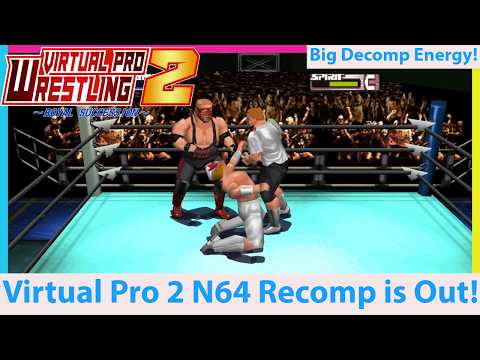 FINALLY Virtual Pro Wrestling 2 Recomp is OUT NOW! background