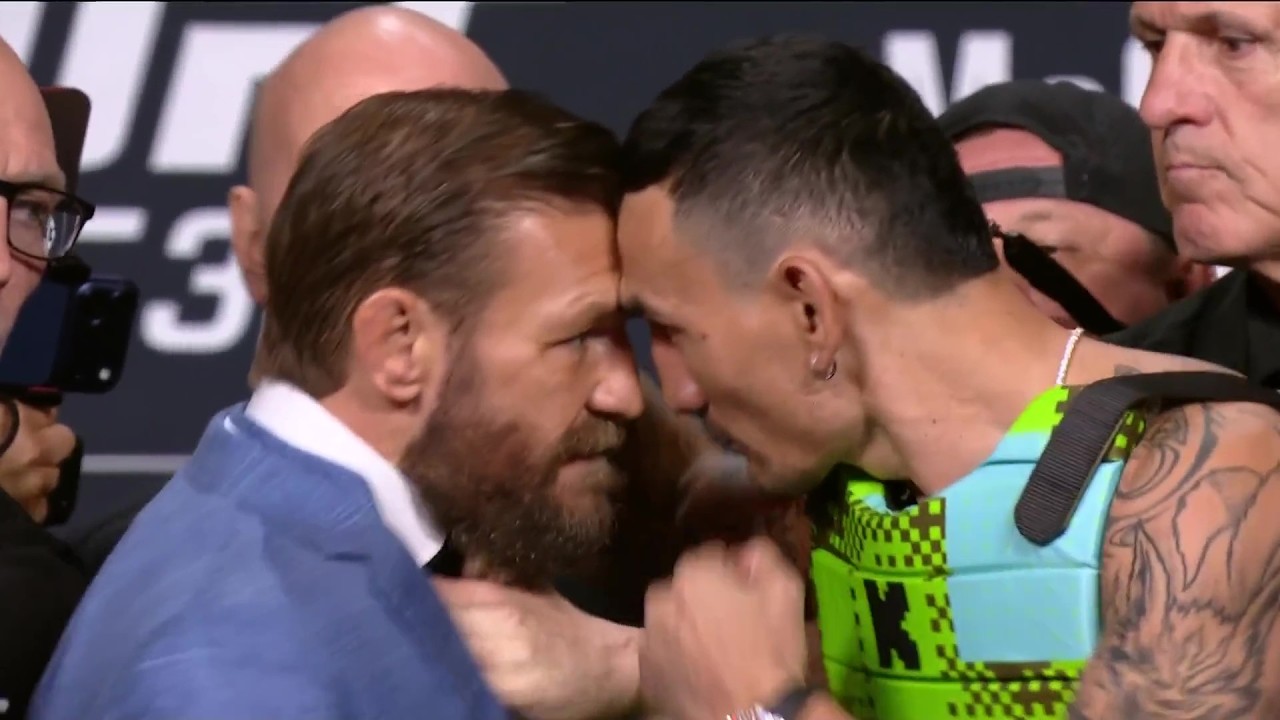 UFC 329: Битвы взглядов после пресс-конференции background
