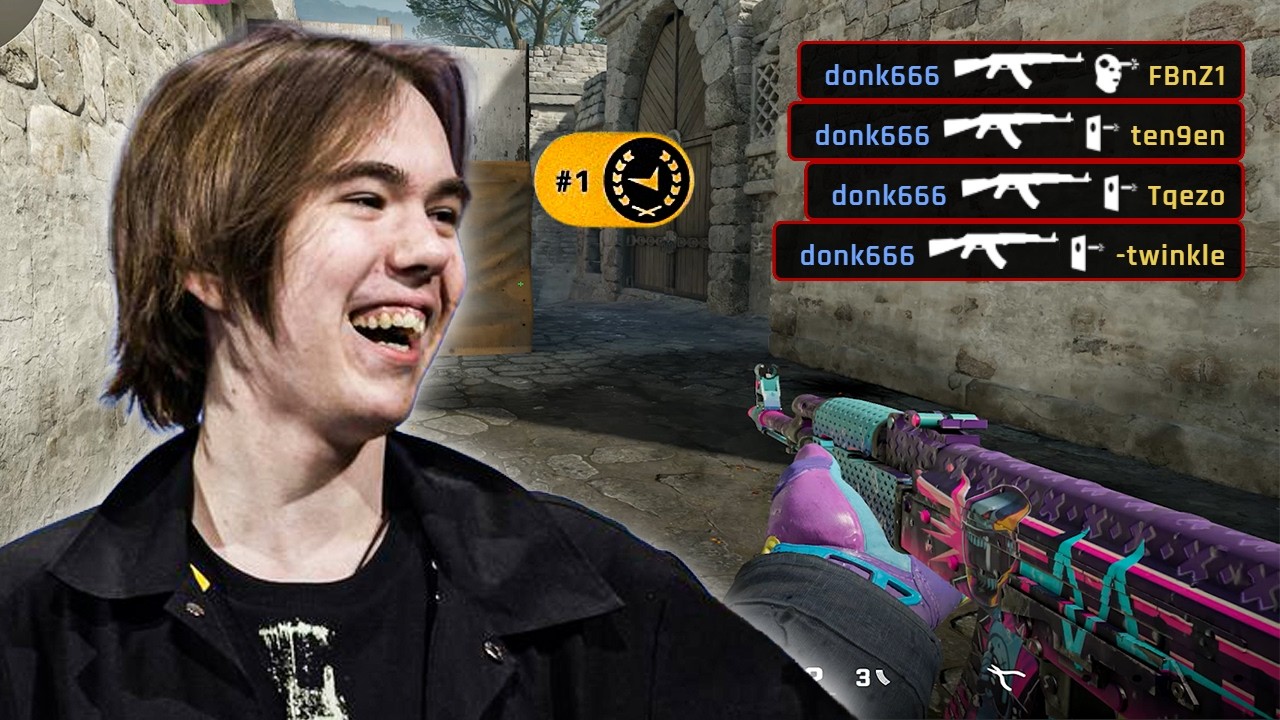 Donk's FACEIT ELO Just Keeps Climbing | #1 RANK background