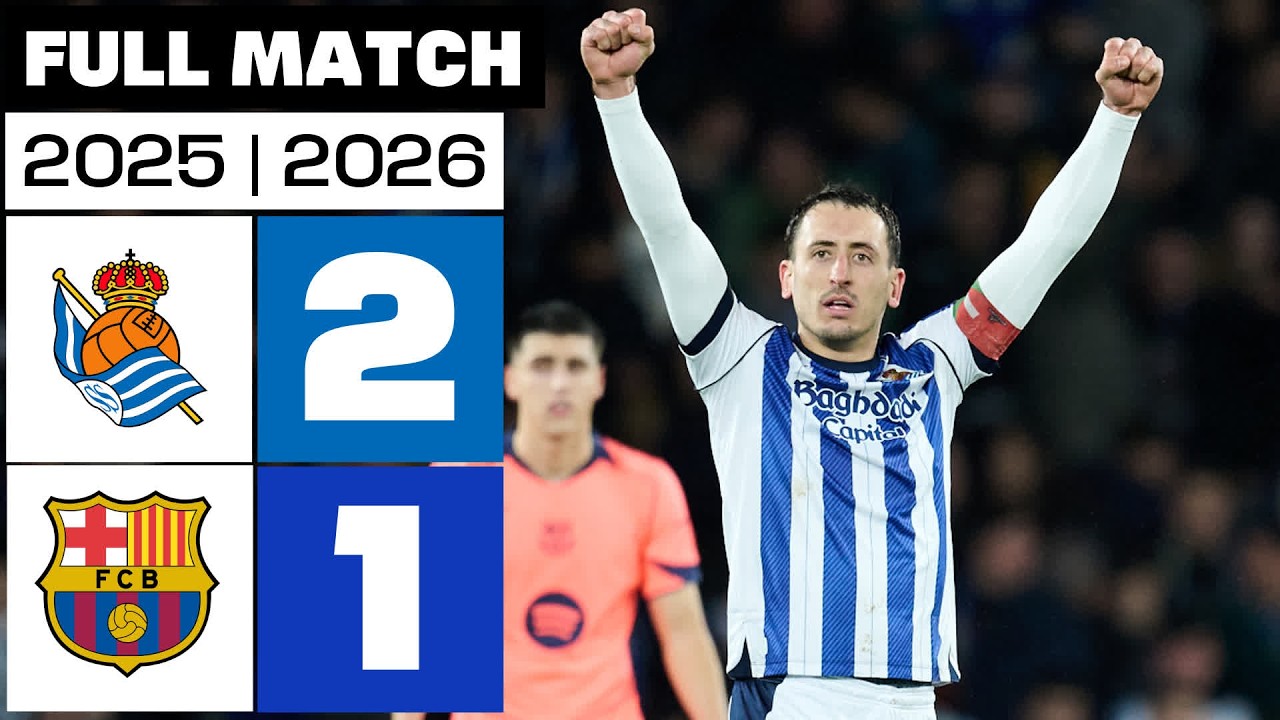 Real Sociedad 2 - 1 FC Barcelona 2025/26 PARTIDO COMPLETO background