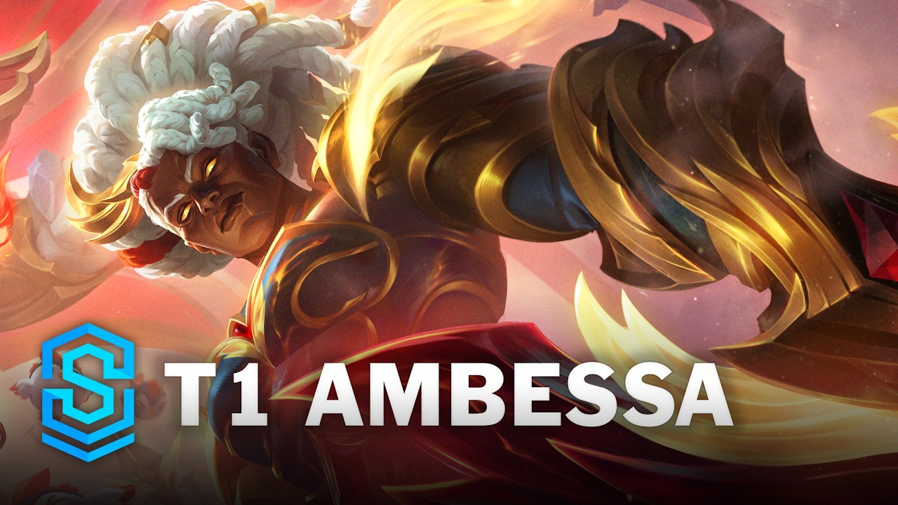 T1 Ambessa Skin Spotlight - League of Legends background