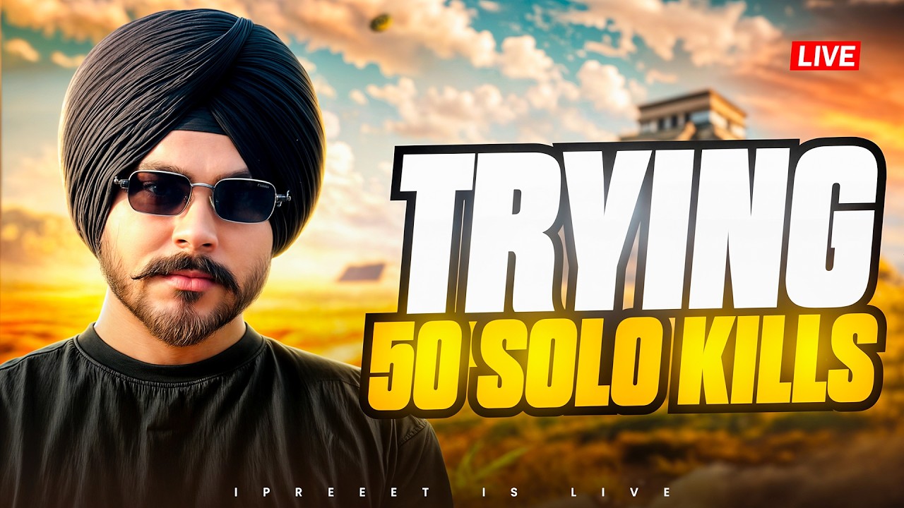 SOLO 50 KILLS CHALLENGE . 43 KILLS DONE đ„ background