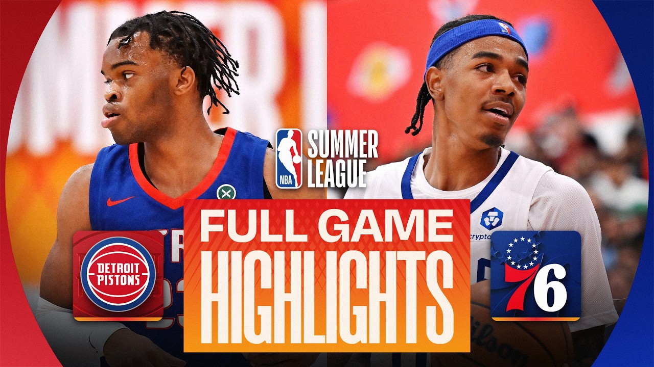 PISTONS vs 76ERS | LAS VEGAS SUMMER LEAGUE | FULL GAME HIGHLIGHTS | July 9, 2026 background