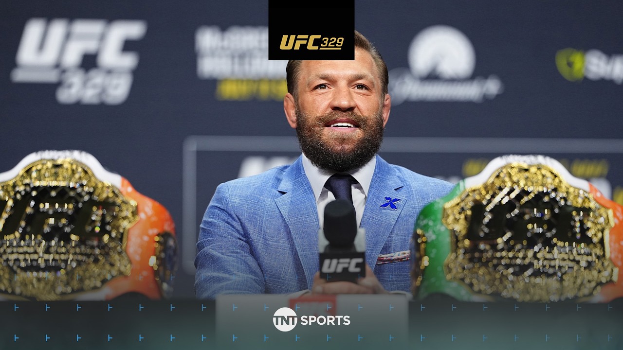EVERY Conor McGregor line from the UFC 329 press conference with Max Holloway πΏ background