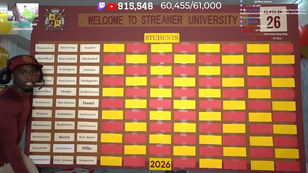 🏆STREAMER UNIVERSITY OFFICIAL REVEAL STUDENT & PROFESSOR LIST🏆CLASS OF 2026 background