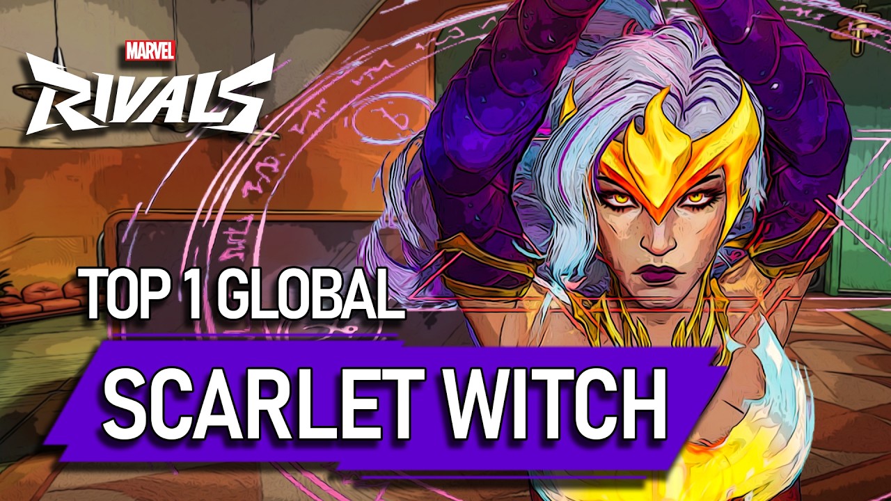 TOP #1 GLOBAL SCARLET WITCH ! jirot - MARVEL RIVALS PRO background