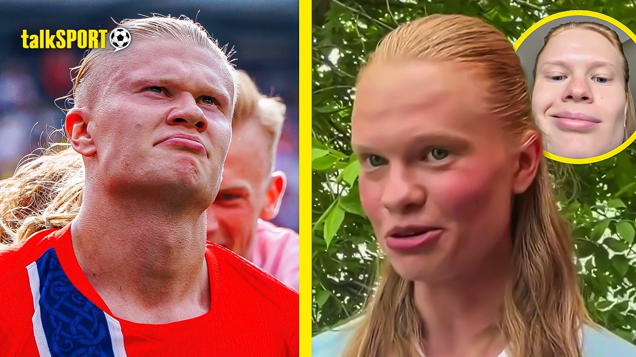 VIRAL Haaland Lookalike REVEALS What It's REALLY Like Looking Just Like the Man City & Norway Star! background