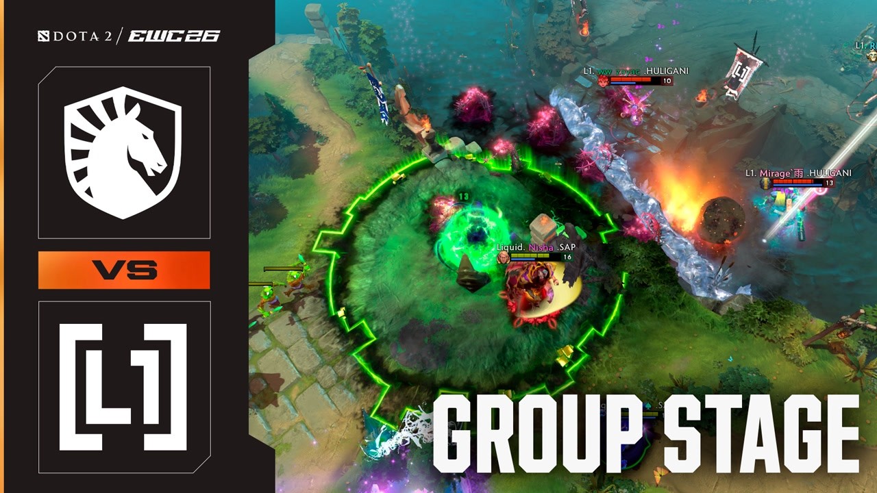 L1 TEAM vs. LIQUID | Dota 2 at EWC 26 - Group Stage - HIGHLIGHTS background