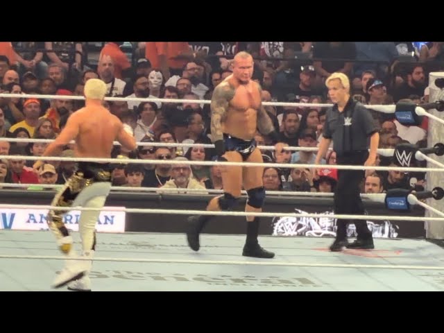 Randy Orton vs Cody Rhodes FULL MATCH - WrestleMania 42 Las Vegas background