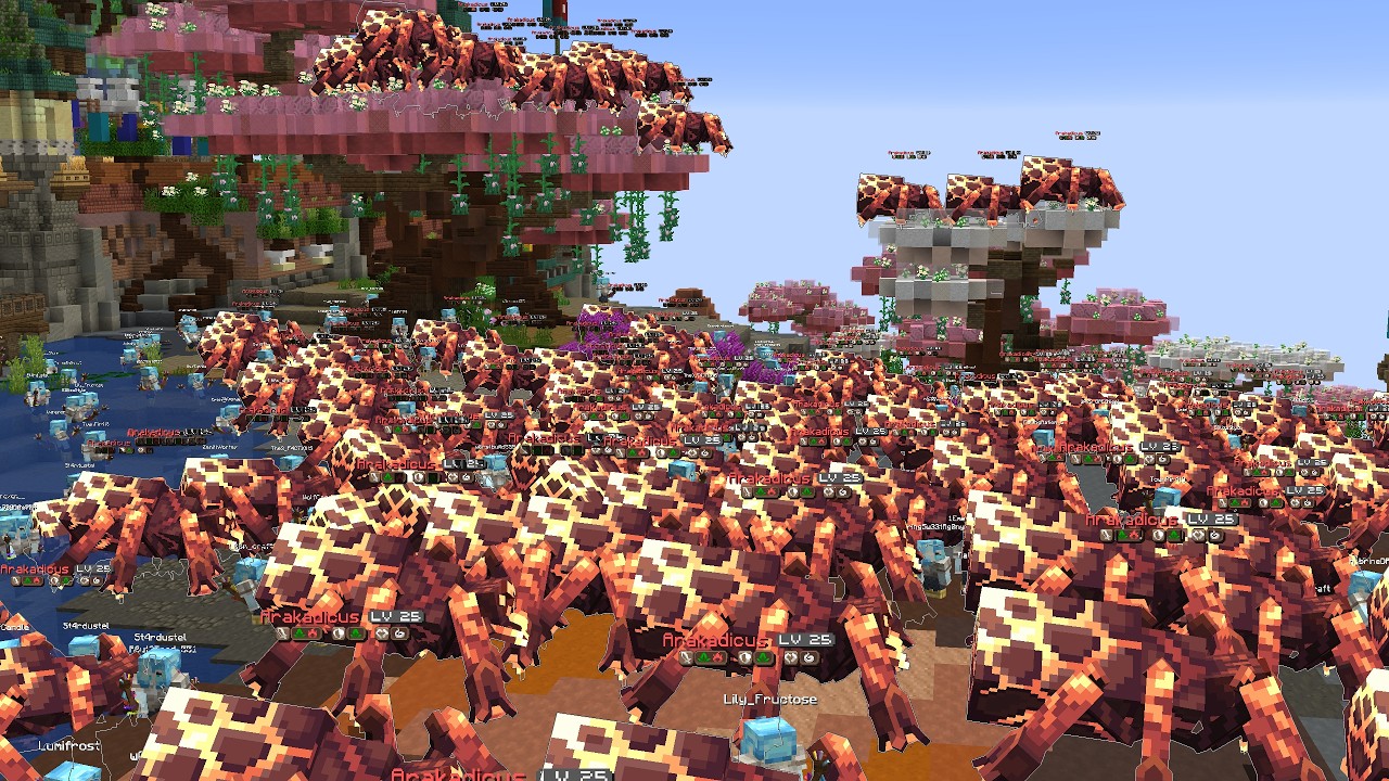 Destroying a Minecraft Server with Admin Powers background