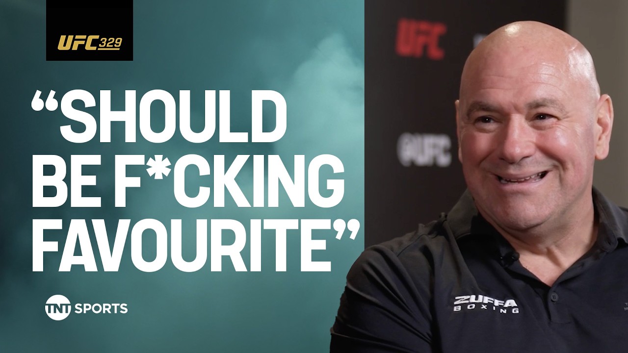 EXCLUSIVE: Dana White reflects on Conor McGregor's comeback fight against Max Holloway #UFC329 background