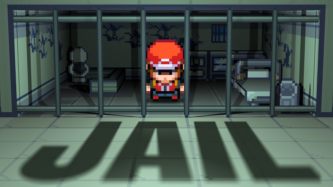 The Pokemon Game Where You Get Sent To JAIL! background