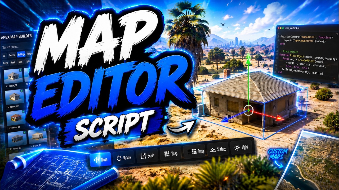 FiveM Map Editor Script 🗺️ Build Maps IN-GAME with 12,000+ Props, Gizmo & 1-Click Publish (ESX/QB) background