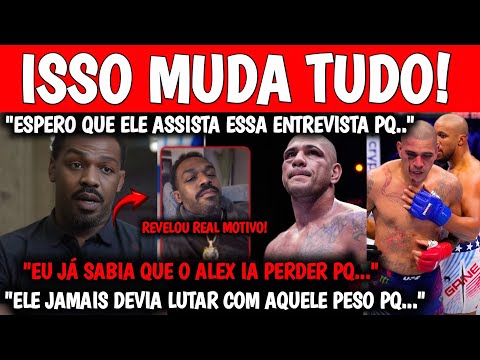 ISSO FOI REVELADOR🚨 Jon Jones REVELA REAL MOTIVO DE DERROTA de Poatan para Gane no UFC E FAZ ALERT4 background