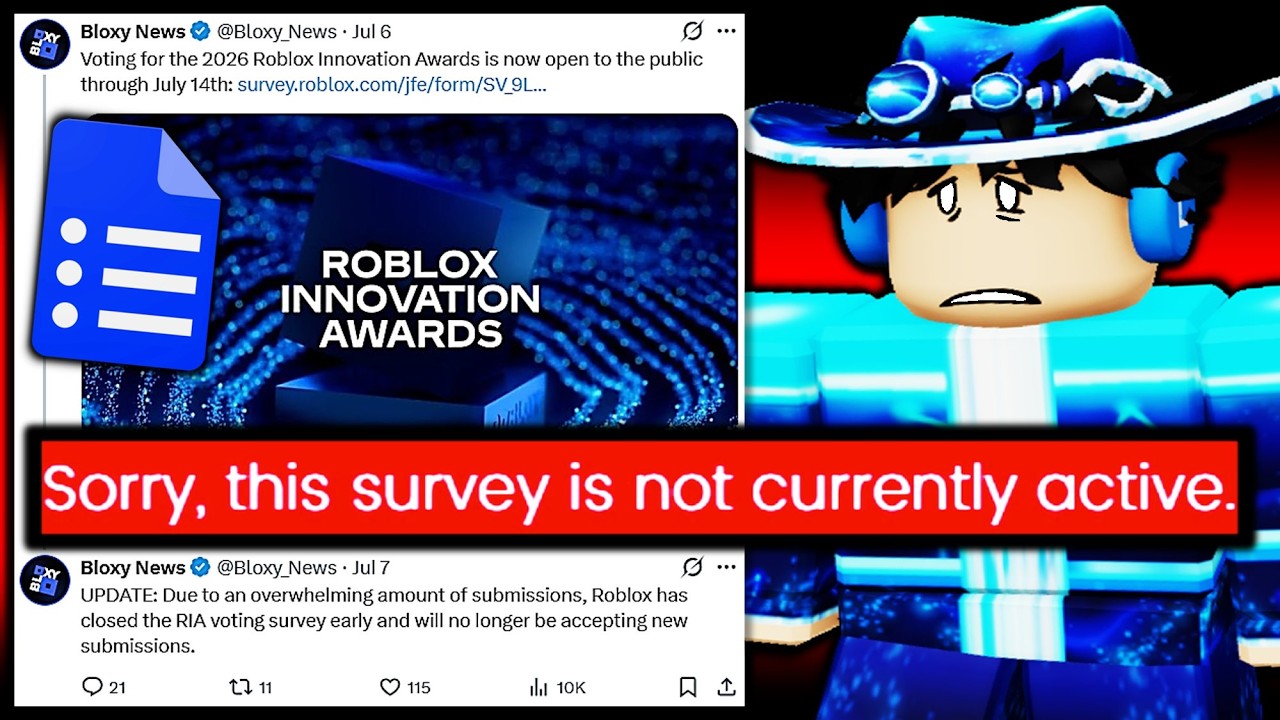 Roblox Survey Disaster... (Innovation Awards 2026) background