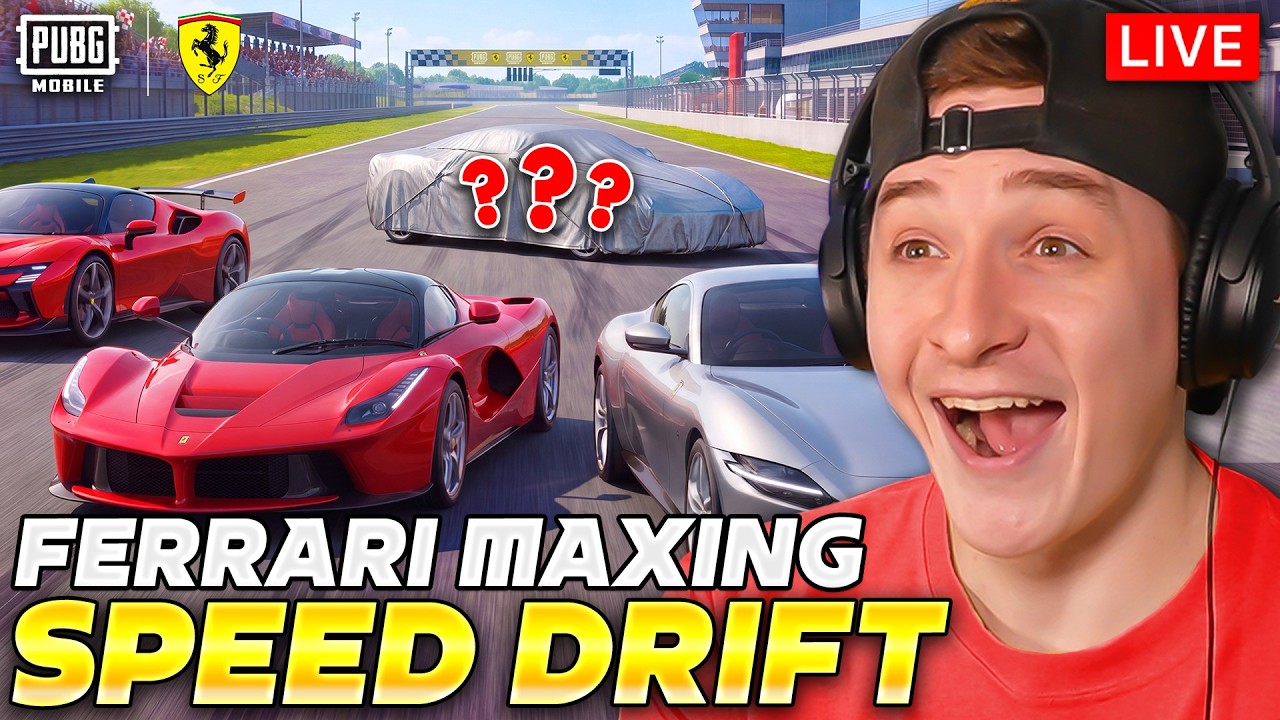 🔴 $200,000 UC FERRARI SPEED DRIFT MAXING & MASTERPIECE! PUBG MOBILE LIVE background