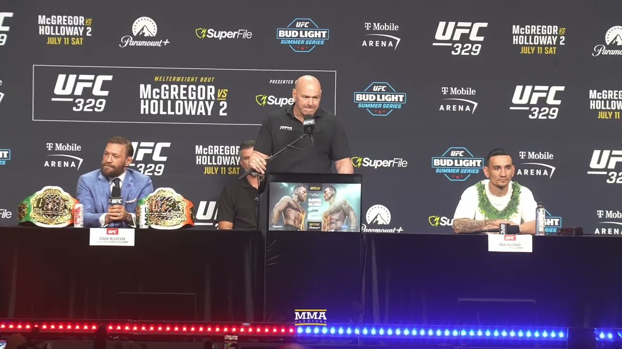 Full UFC 329 Press Conference | Conor McGregor vs. Max Holloway 2 | MMA Fighting background