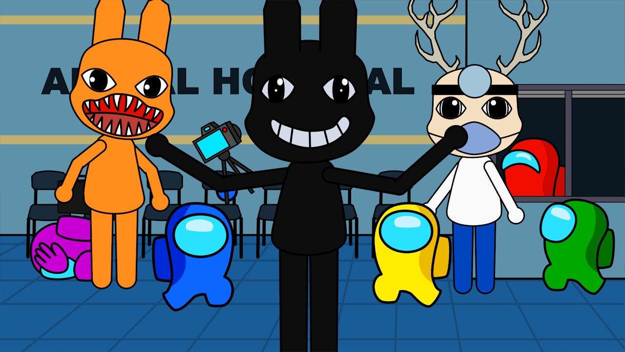 ЁЯзк Animal Hospital (Anomaly) vs. ьЦ┤ык╜ьЦ┤ьКд Among Us - (Among Us Animation) (Part 2) background