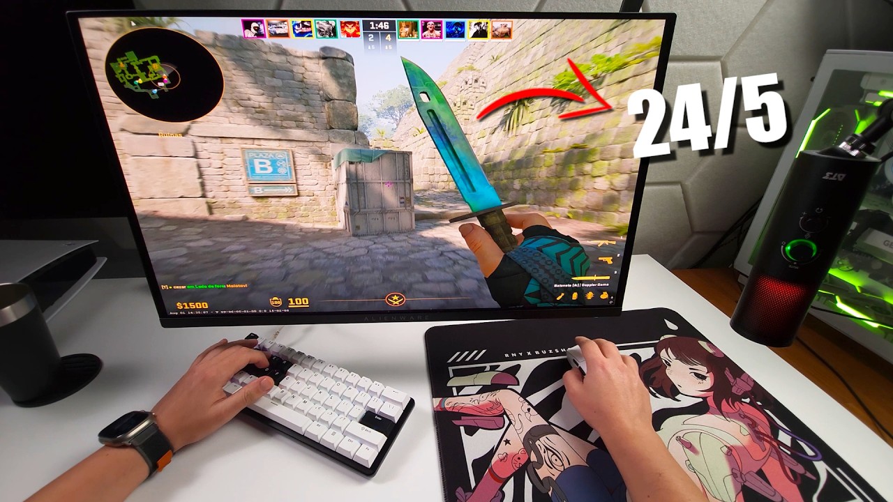 Rumo 25k no CS2 com OLED 360hz e meu novo mouse MINÚSCULO! backdrop