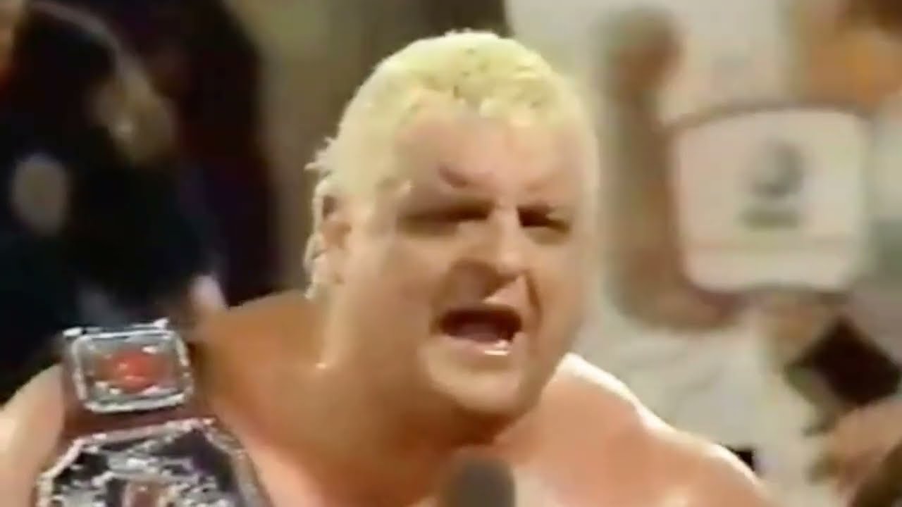 Dusty Rhodes vs Arn Anderson. NWA 1986 background