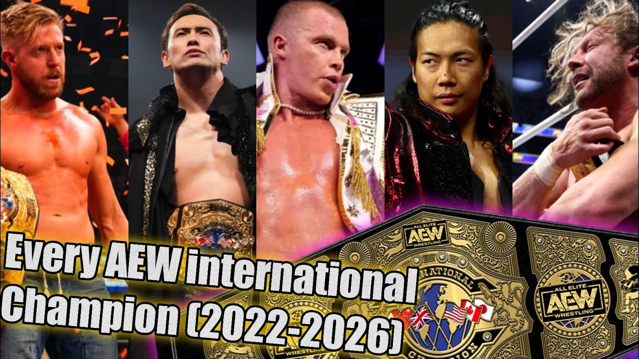 Every AEW internationalChampion (2022-2026) background