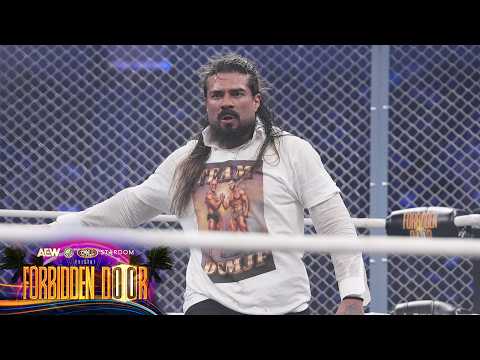 Andrade El Idolo BETRAYS MJF! | AEW Forbidden Door 2026 Highlights Presented by Upper Deck background