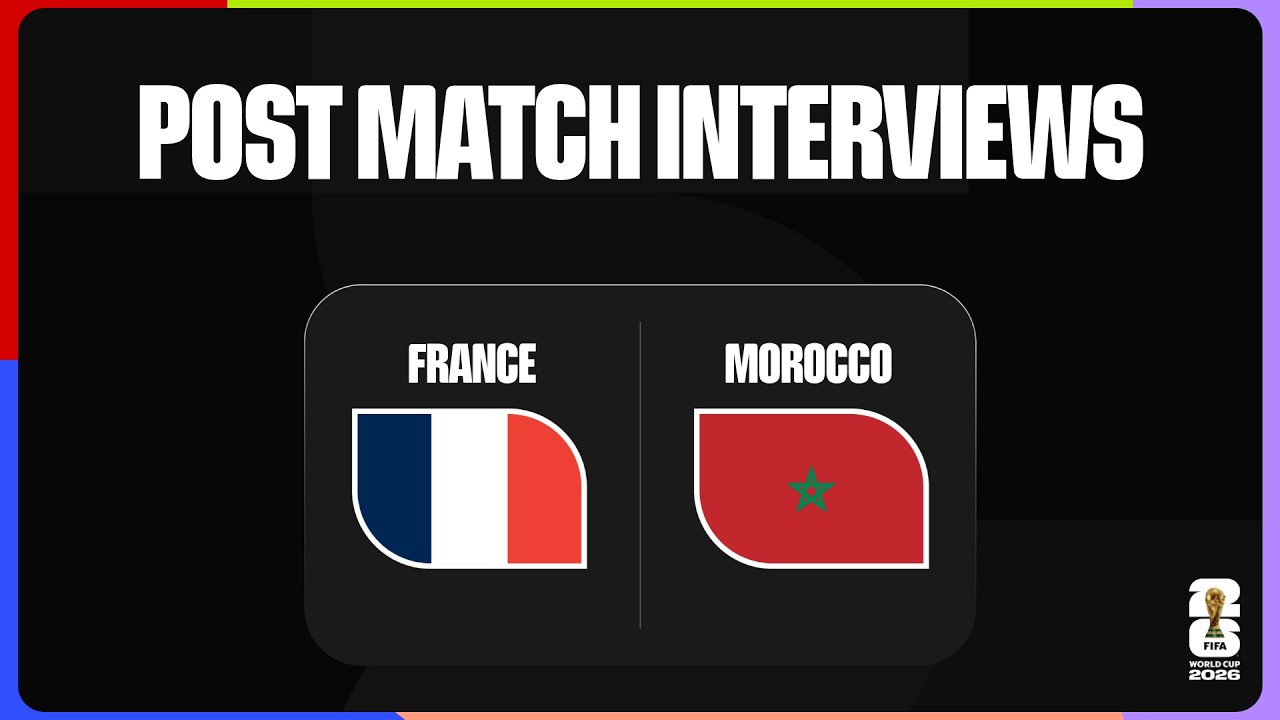Post-Match Player Interviews | France 2-0 Morocco background
