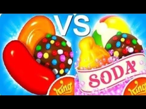 Candy Crush Saga VS Candy Crush Soda Saga Gameplay HD background