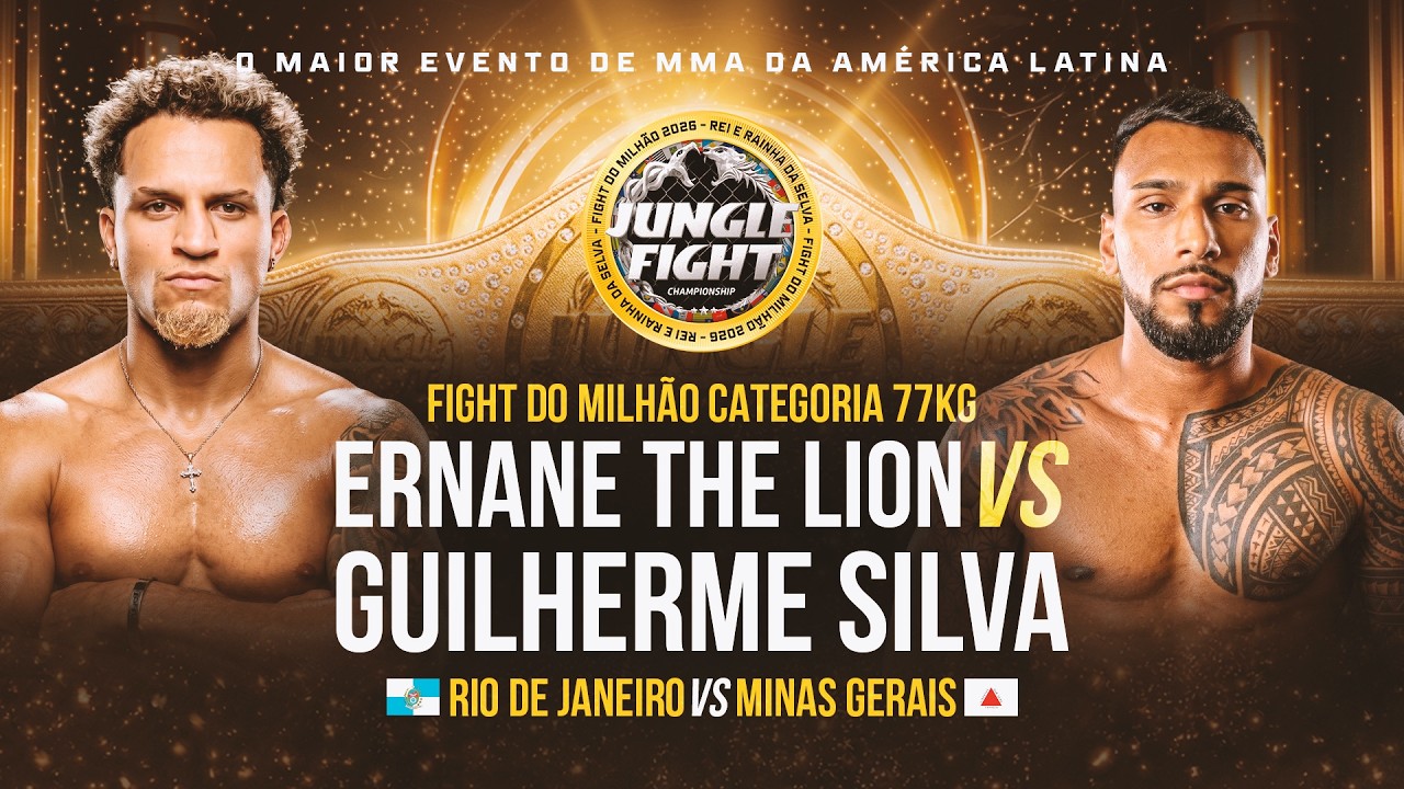JUNGLE FIGHT 151 l ERNANE THE LION X GUILHERME SILVA background