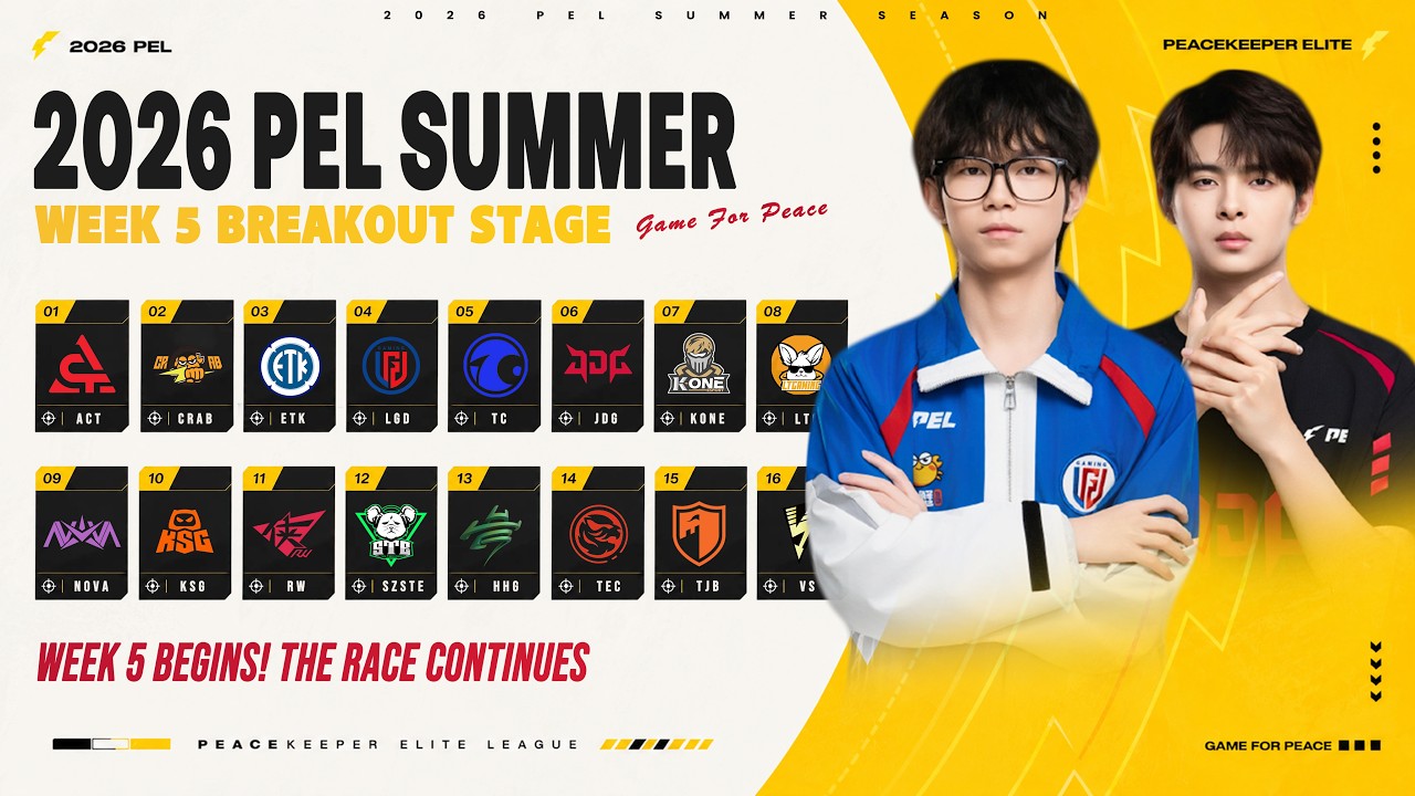 LIVE : 2026 PEL SUMMER SEASON WEEK 5 BREAKOUT STAGE | KICK OFF | 2026 PEL 夏季赛第五周“突围赛段”打响 background