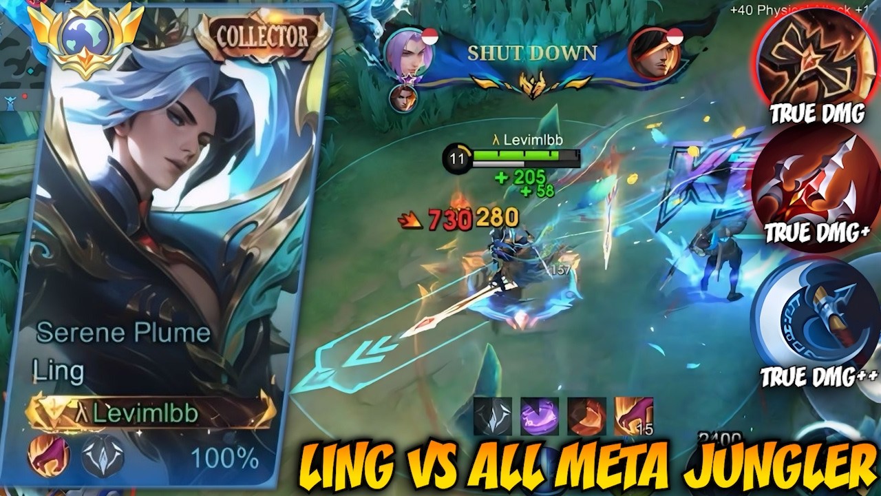 LING AFTER BUFF IS INSANE! PRO YI SUN-SHIN CAN'T STOP ME!! | LING BEST BUILD & EMBLEM 2O26 background