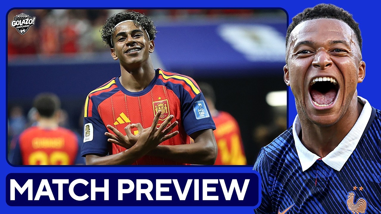 Lamine Yamal vs. Kylian Mbappé | France vs. Spain World Cup Semifinal PREVIEW 🇫🇷🇪🇸 background