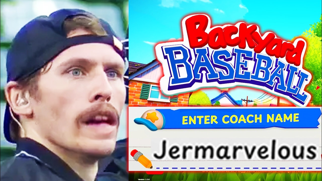 Coach Jerma SCREAMS at his Little League Team in Backyard Baseball 2026 - Long Edit WITH CHAT background