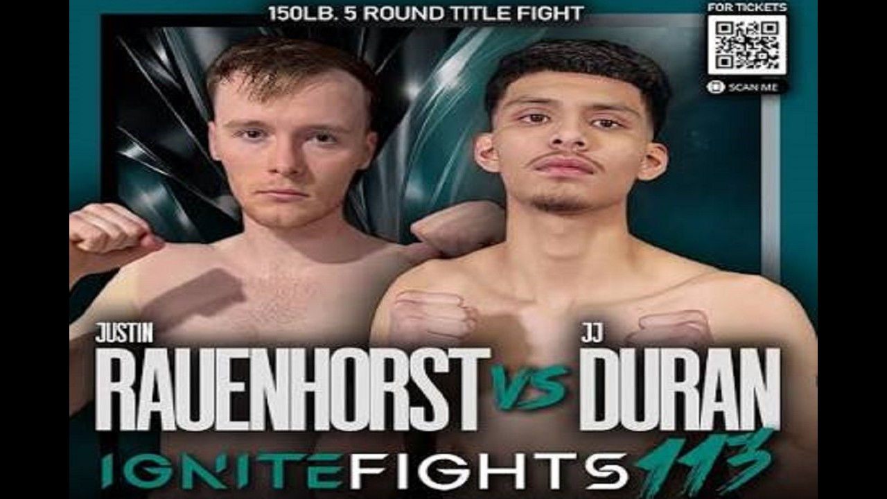 JJ Duran vs. Justin Rauenhorst - IGNITE Fights 113 background