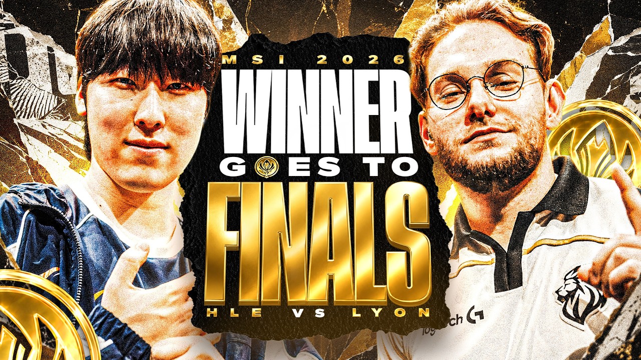 THE BEST OF THE LCS VS THE BEST OF THE LCK - WINNER GOES TO THE MSI FINALS 2026 - LYON VS HLE background