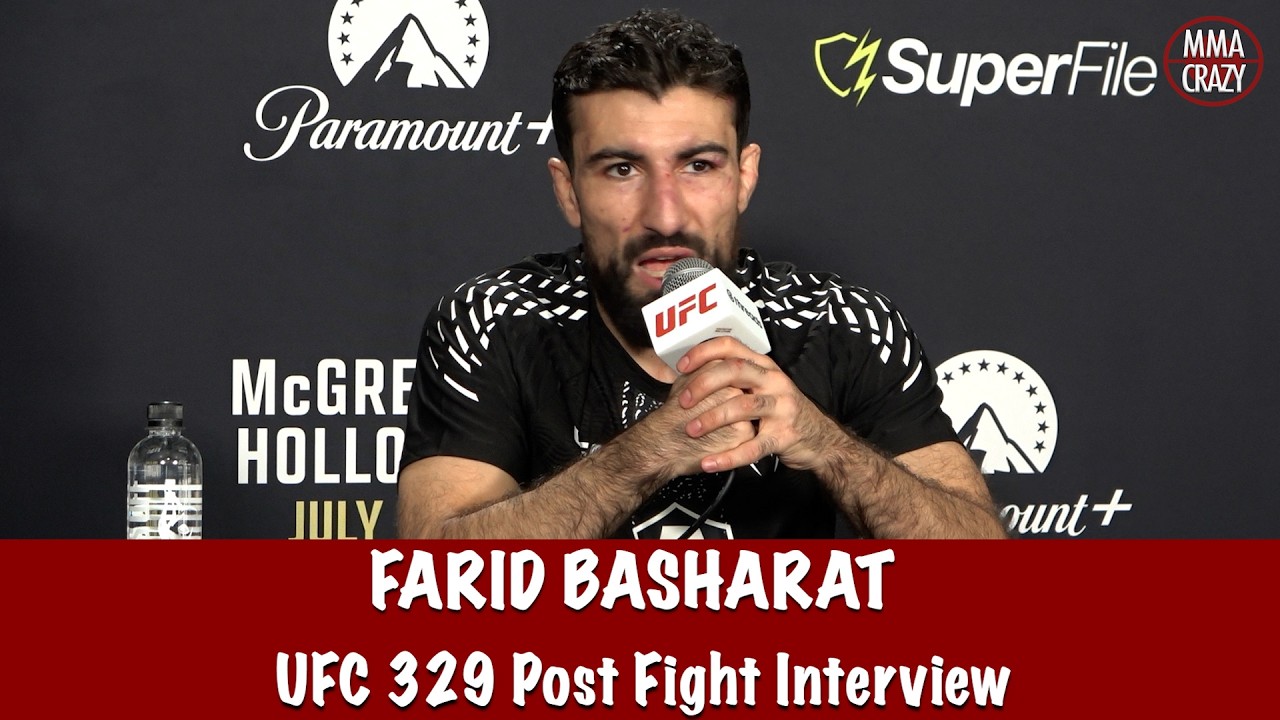 Farid Basharat calls for David Martinez “I’ll make him look silly in there” following UFC 329 win background