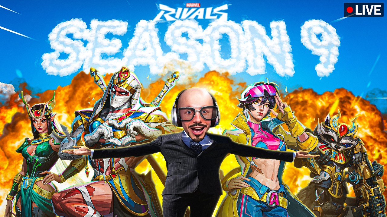 SEASON 9 IS HERE OF MARVEL RIVALS!!!! (NEW DROPS ON MY TWITCH) background
