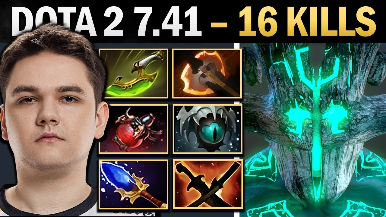 Juggernaut Dota 2 7.41 with 16 Kills and Bota - Dota 2 Gameplay background