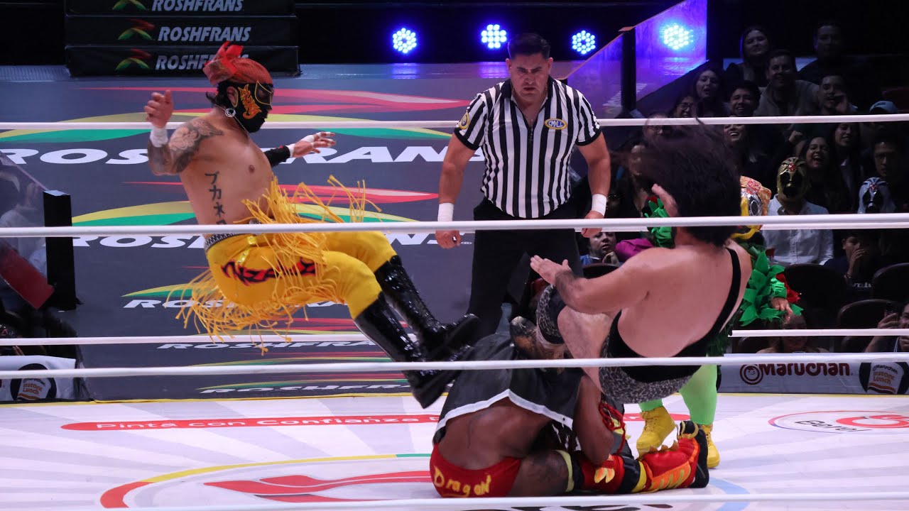 Reporte CMLL: Star Jr. y Dragón Rojo Jr. 🆚 Zandokan Jr. y Bárbaro Cavernario background