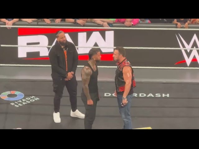 LA Knight & The Usos Brawl Full Segment | WWE Monday Night Raw 06/15/26 background