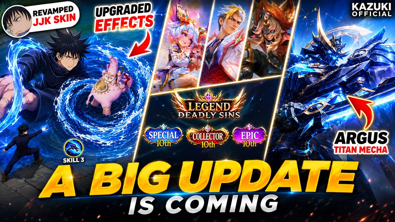 BIG UPDATE: 3 NEW SKINS + JJK REVAMP | NEW KAGURA LEGEND TAG + FREE COLLECTOR & MANY MORE background