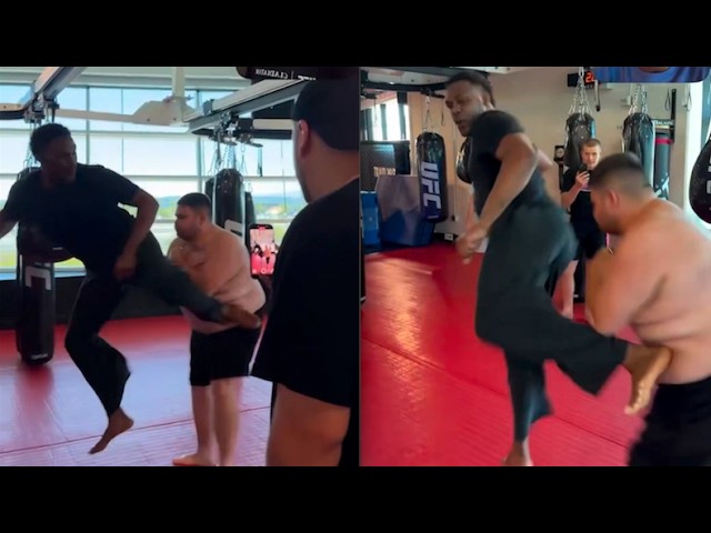 Fan Asks Jon Jones To Kick Him, Regrets. background