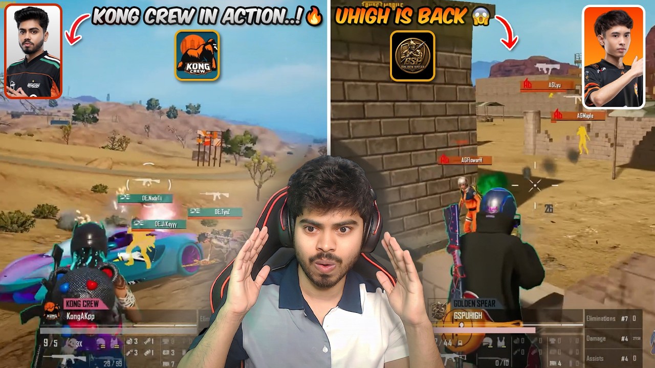 MY FIRST REACTION to ๐ฎ๐ณ KONG CREW vs INTERNATIONAL TEAMS! | UHIGH's INSANE 1v4 vs AG! ๐ฅ background