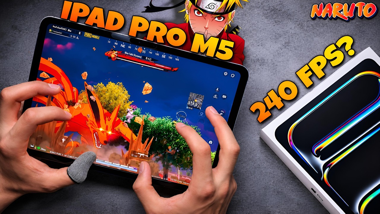 iPad Pro M5 | PUBG X NARUTO MODE TEST!🤯🔥 background