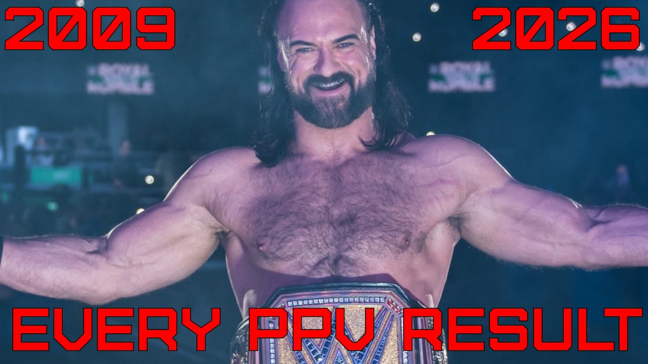 Every Drew McIntyre's PPV Result (2009-2026) (WWE, TNA, Indies) background