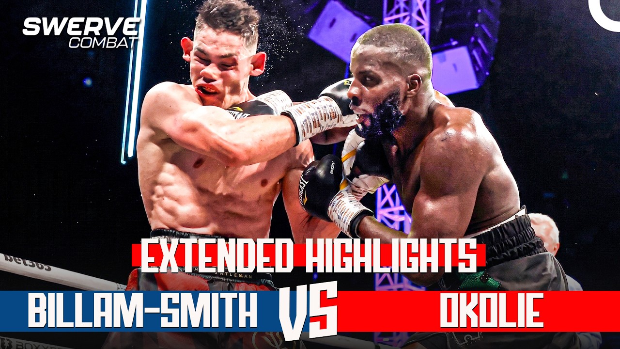 THREE KNOCKDOWNS! 😱 | Lawrence Okolie vs Chris Billam-Smith | Highlights background